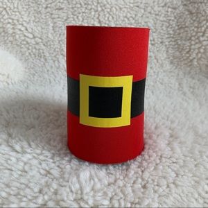 Santa belt Christmas holiday koozie K